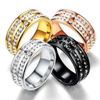 Gold Roman Diamond Stainless Steel Round Bracelet With Diamonds