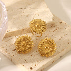 Ring Stainless Steel Flower Ring