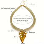 Gold Conch Necklace Stainless Steel Conch Necklace