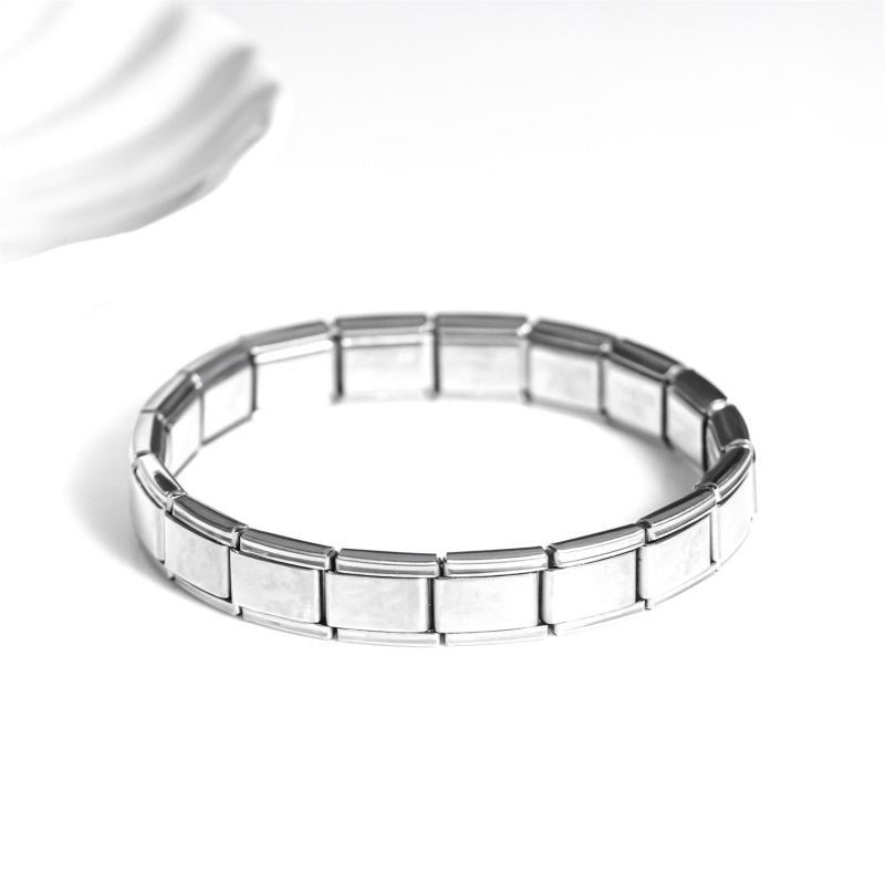 Steel Metal Square Modular Men's Bracelet
