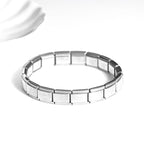 Steel Metal Square Modular Men's Bracelet
