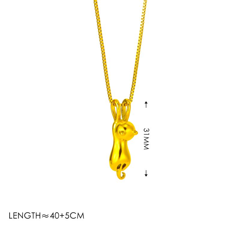 Steel + Puppy Necklace Titanium Steel Cat Balloon Dog Necklace