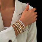 Set 1# Alloy Beaded Bracelet Set