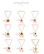 Gold 1 Titanium Steel And Resin Flower Necklace
