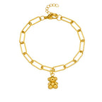 Steel Bracelet Titanium Steel Bear Bracelet