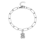 Steel Necklace Titanium Steel Bear Necklace