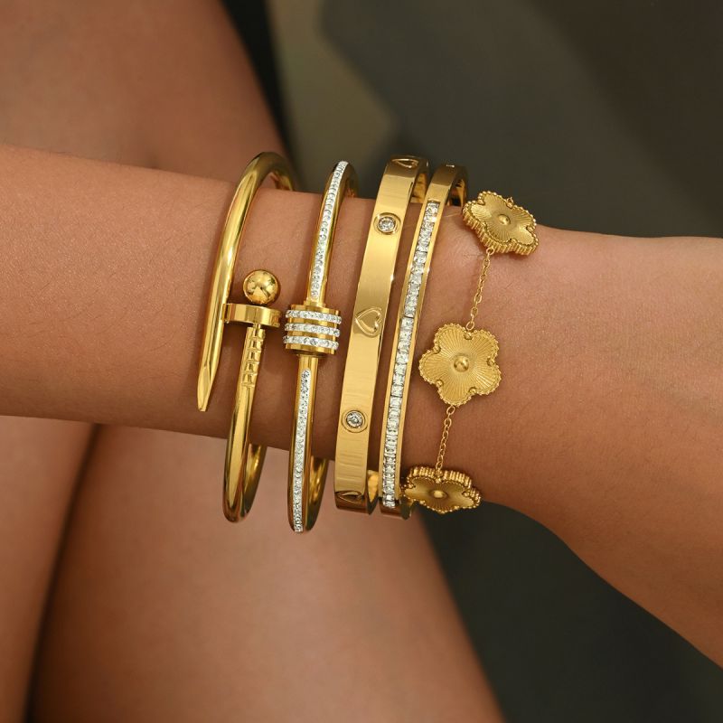 Bracelet 1# Titanium Steel Nail Bracelet