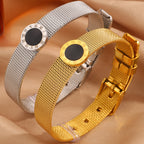 Gold Roman Shell Strap Stainless Steel Watch Straps And Bracelets