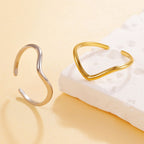 Silver Stainless Steel Irregular Ring