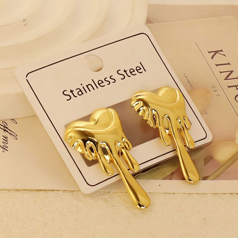 Gold Style 49 Stainless Steel Irregular Earrings