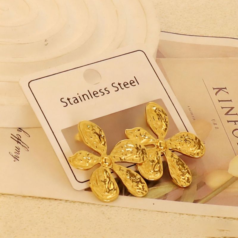 Gold Style 49 Stainless Steel Irregular Earrings