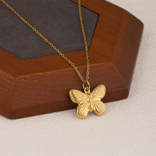 Butterfly Stainless Steel Butterfly Necklace