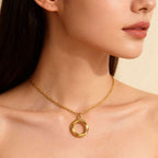 Necklace #1 304 Stainless Steel Round Necklace