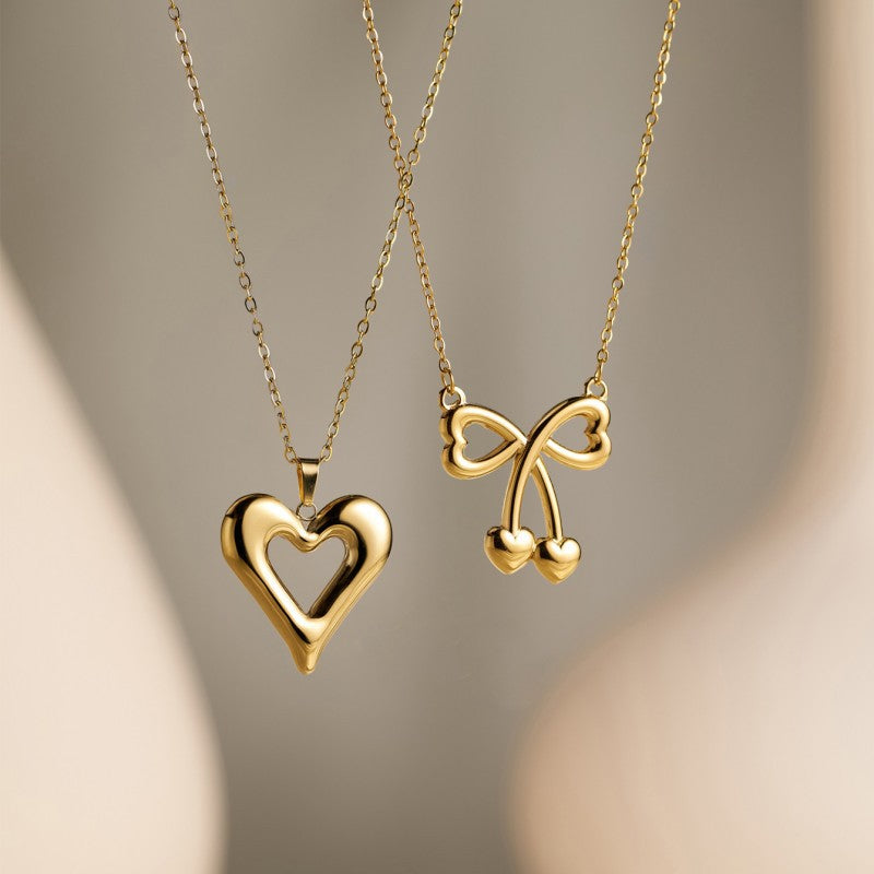 Love Stainless Steel Heart Necklace