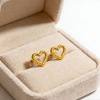 Earrings 304 Stainless Steel Heart Earrings