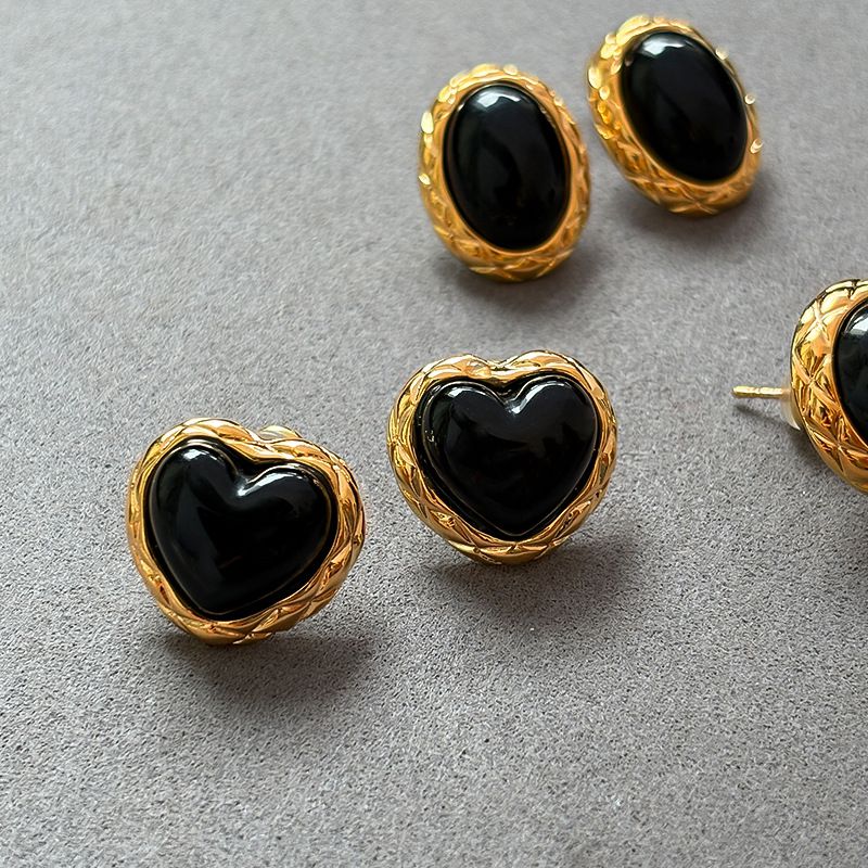 Oval Agate Oval Earrings