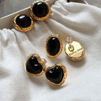 Oval Agate Oval Earrings
