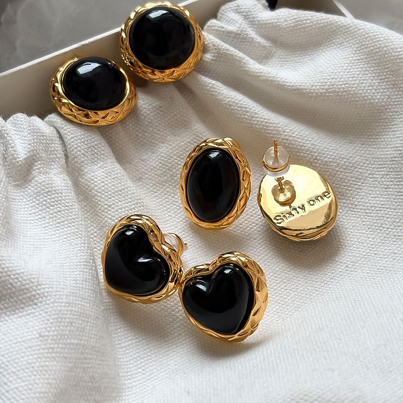 Oval Agate Oval Earrings