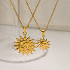 Necklace 2 Metal Sun Necklace