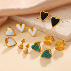 Love #4 Stainless Steel Heart-shaped Earrings