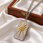 Ring #1 304 Stainless Steel Two-tone Heart Necklace