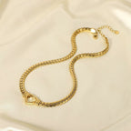 Steel Bracelet Titanium Steel Hollow Heart Bracelet