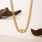 Necklace Steel Titanium Steel Letter Necklace