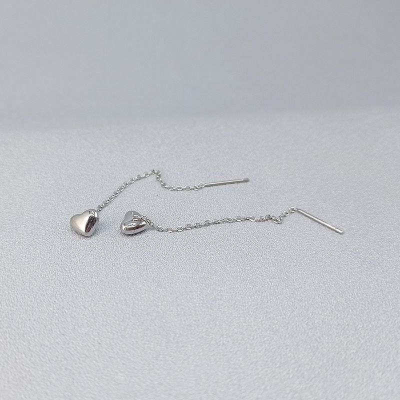 Gold Heart-shaped Earrings Titanium Steel Heart-shaped Earrings