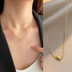 Mini Heart Necklace (steel) Titanium Steel Heart Necklace