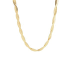 Double-strand Gold Necklace Titanium Steel Snake Bone Chain Necklace
