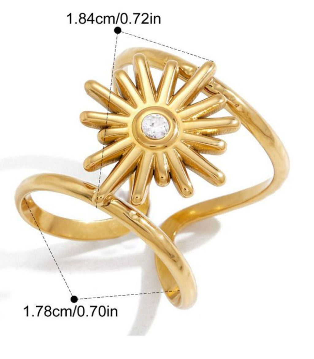 Ring #2 Stainless Steel Sun Ring