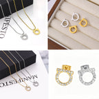 Fashion Steel Color Stainless Steel Geometric Ears