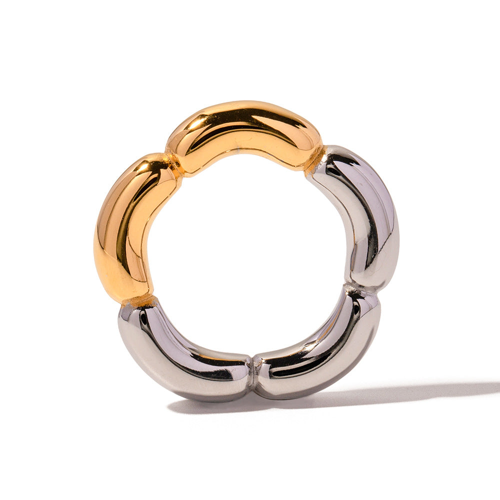 2# Stainless Steel Flower Ring