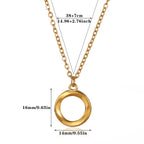 Necklace #1 304 Stainless Steel Round Necklace