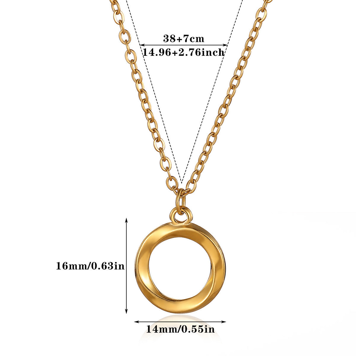 Necklace #4 304 Stainless Steel Portrait Necklace