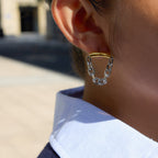 Gold Stainless Steel Chain Earrings