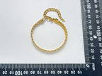 Gold Stainless Steel Cuban Chain Bracelet With Vacuum Plating Of 18k Gold For A Luxurious And Color-preserving Finish.