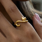Cat Stainless Steel Cat Ring