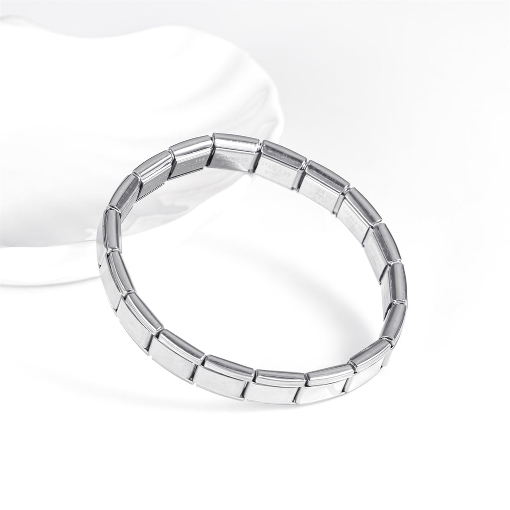 Steel Metal Square Modular Men's Bracelet