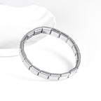Steel Metal Square Modular Men's Bracelet