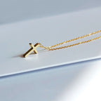 Gold Cross Necklace Titanium Steel Cross Necklace