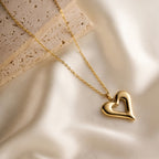 Love Stainless Steel Heart Necklace