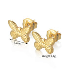 Butterfly Stainless Steel Butterfly Earrings