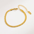 Fashion Curve Titanium Steel Snake Bone Chain Bracelet