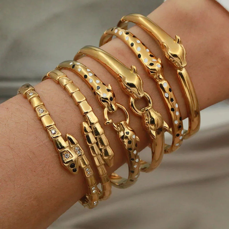 Snake Without Brick Titanium Steel Snake Bracelet
