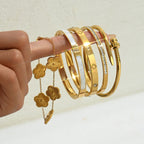Bracelet 3# Stainless Steel Petal Bracelet