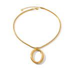 Necklace #2 Stainless Steel Openwork Oval Necklace