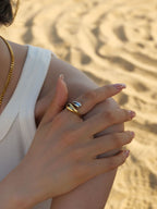 2# Stainless Steel Flower Ring