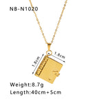 Fashion 3# Stainless Steel Diamond Love Necklace