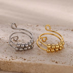 Ring 3# Stainless Steel Beaded Ring